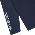 Lightweight half zip mid layer for transitional warmth
Reflective Players patch detail
Bold sleeve slogan graphic