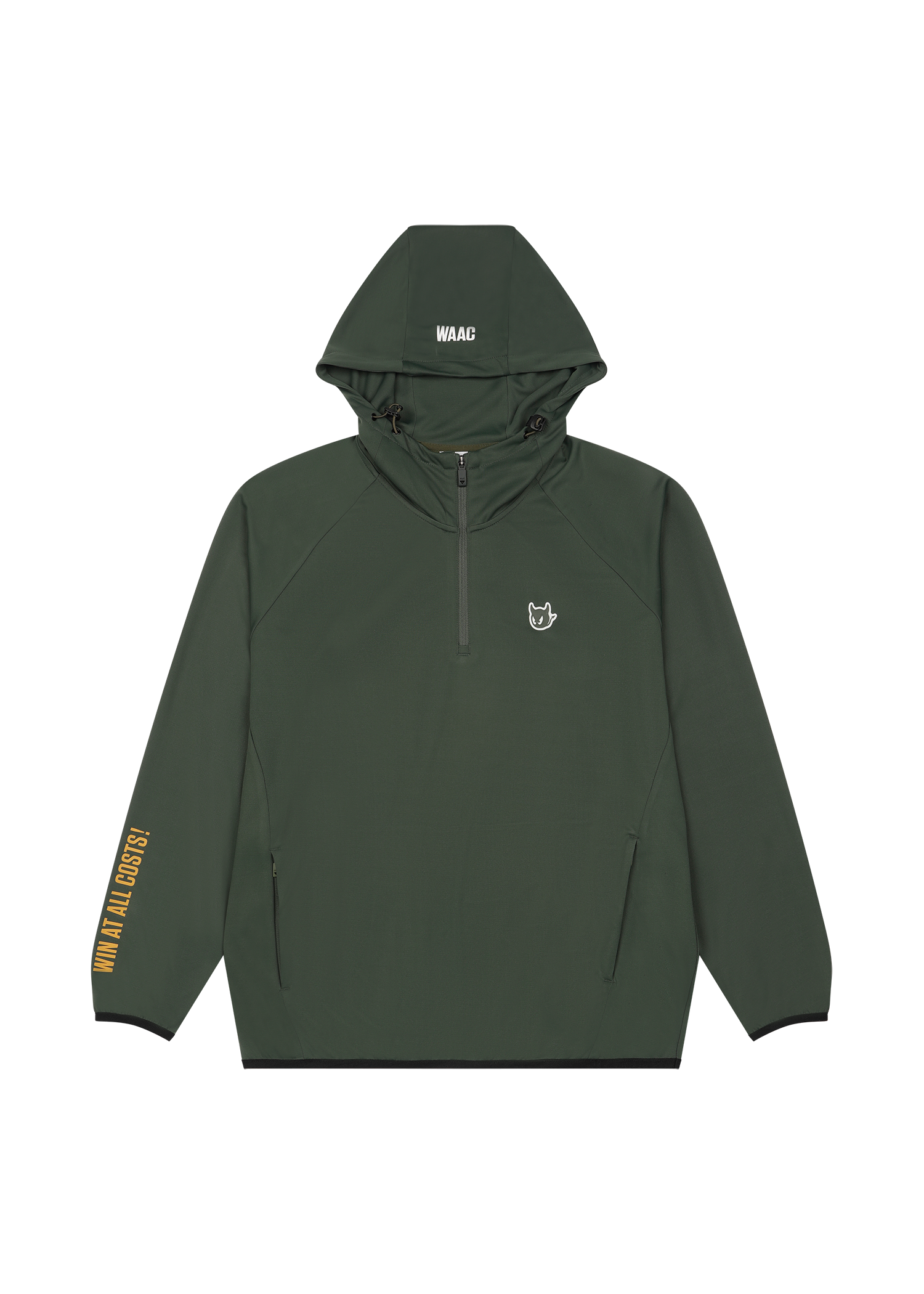 Soft hoodie with signature WAACKY character
K Dragon inspired graphic on the back
Contrast sleeve graphic accents
