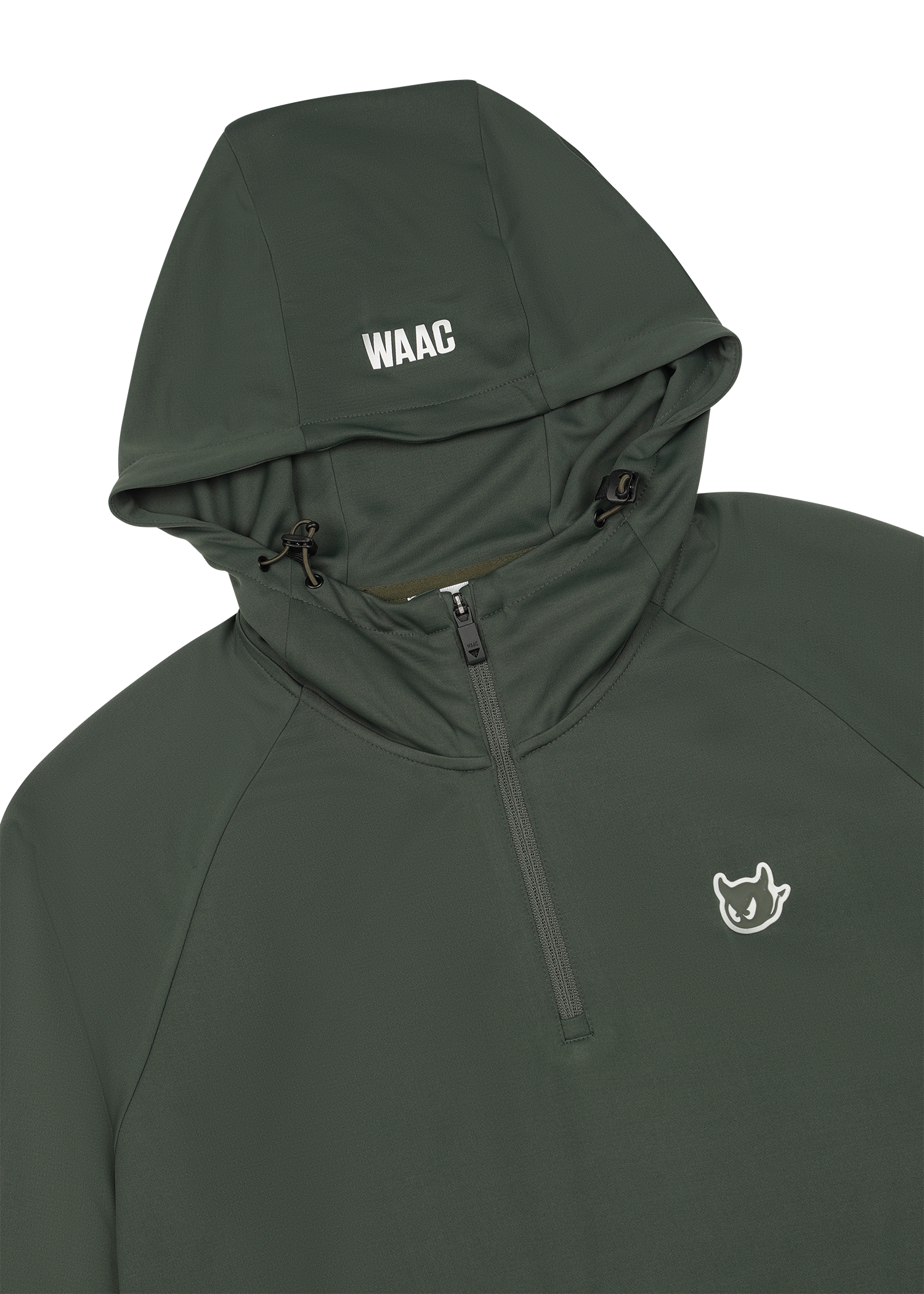 Soft hoodie with signature WAACKY character
K Dragon inspired graphic on the back
Contrast sleeve graphic accents