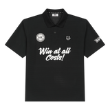 Air mesh polo in a relaxed loose fit
Front slogan and multi logo details
Breathable structure for active wear