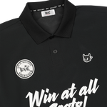 Air mesh polo in a relaxed loose fit
Front slogan and multi logo details
Breathable structure for active wear
