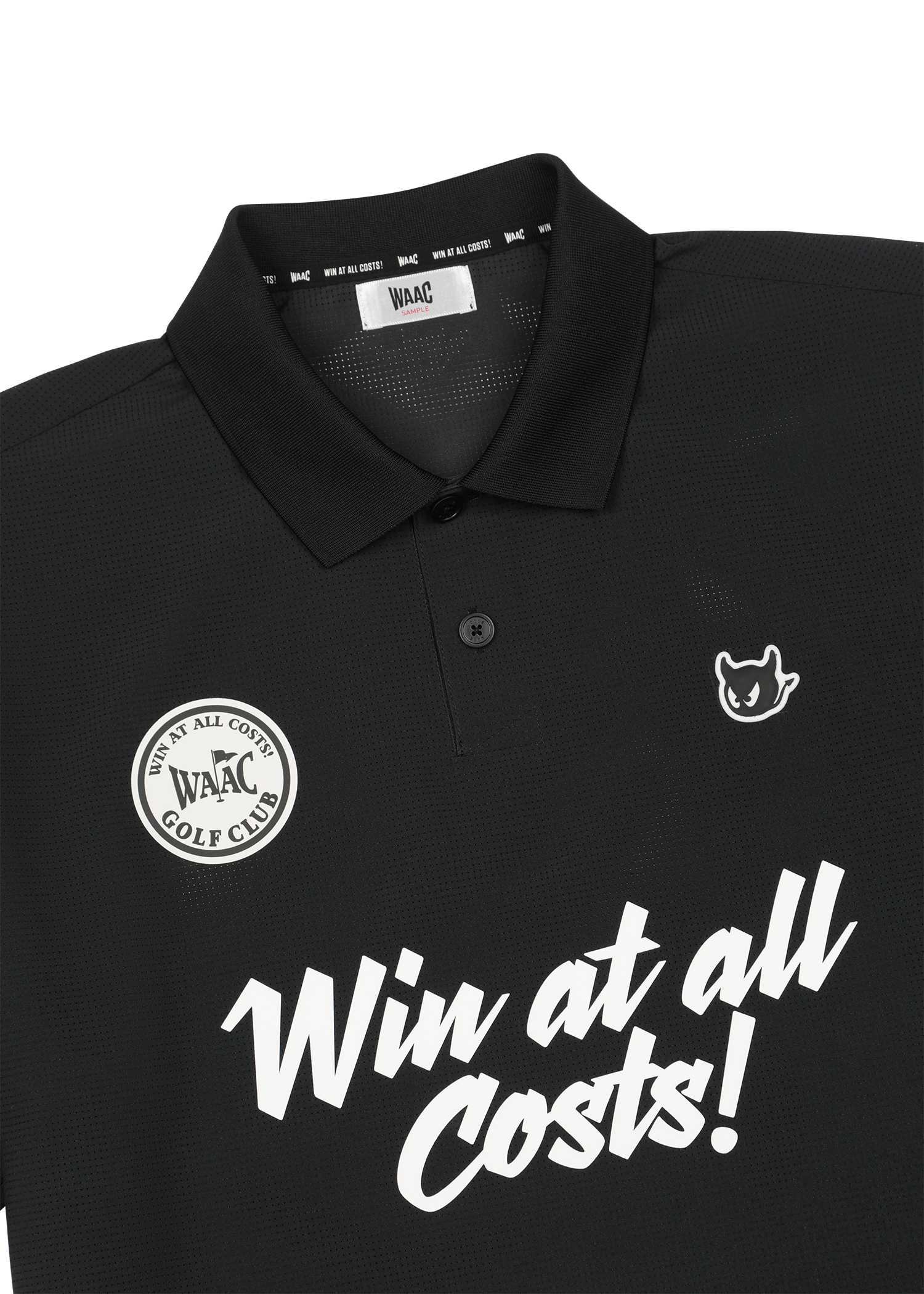 Air mesh polo in a relaxed loose fit
Front slogan and multi logo details
Breathable structure for active wear