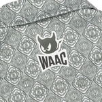 Lightweight stretch polo with a K monogram pattern
Front WAAC logo detail
Subtle sleeve graphic point