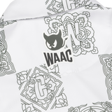 Lightweight stretch polo with a K checkboard pattern
Front WAAC logo detail
Pattern based visual point