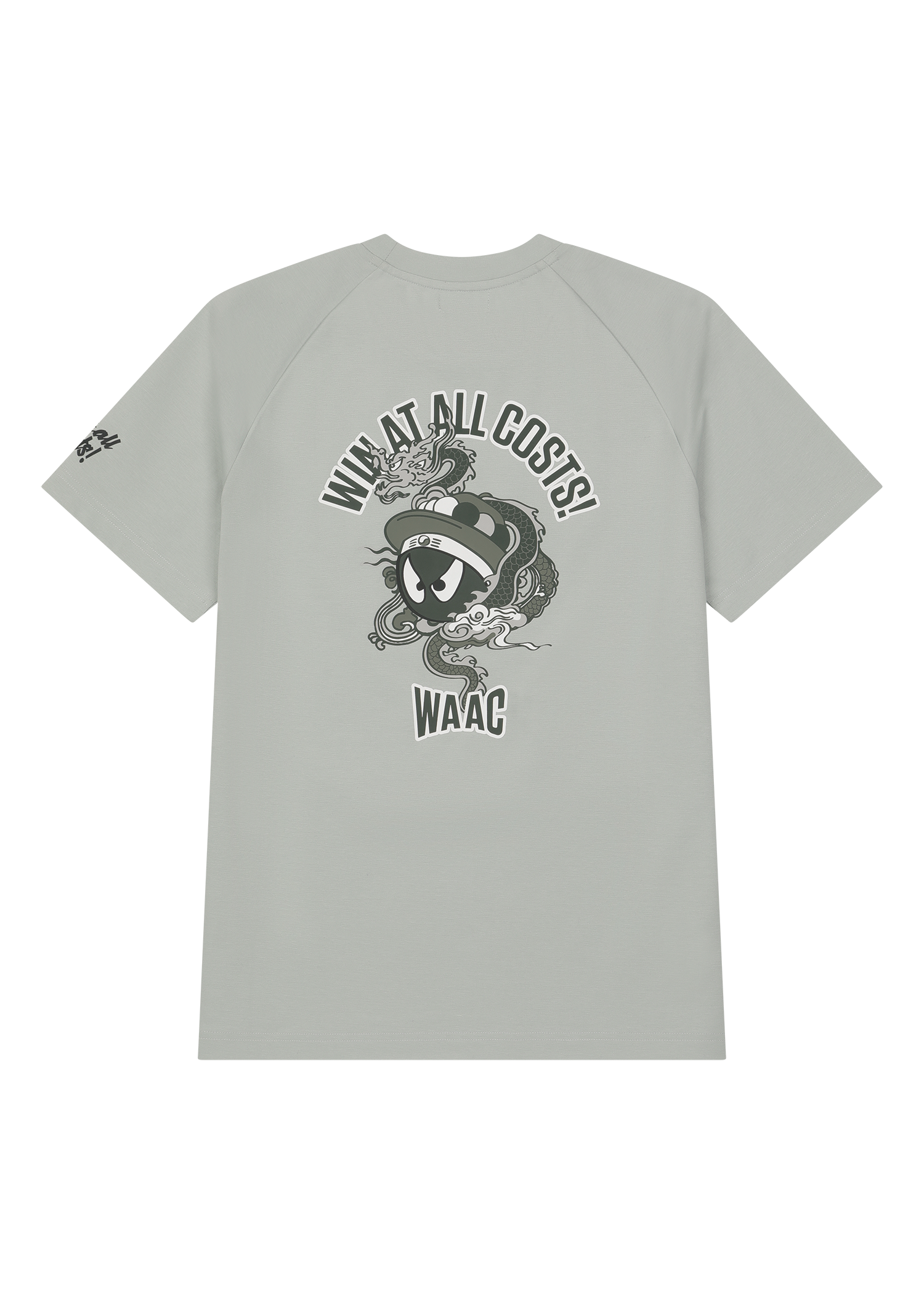 Soft jersey T shirt with a front WAAC logo detail
Back K Dragon WAACKY graphic
Sleeve logo point