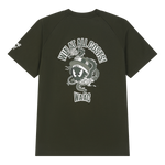 Soft jersey T shirt with a front WAAC logo detail
Back K Dragon WAACKY graphic
Sleeve logo point