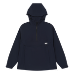 Lightweight anorak for active movement
Structured hood with a clean half zip
Back WAAC slogan panel detail