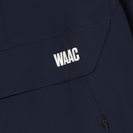 Lightweight anorak for active movement
Structured hood with a clean half zip
Back WAAC slogan panel detail