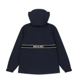 Lightweight anorak for active movement
Structured hood with a clean half zip
Back WAAC slogan panel detail