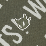 Soft regular fit round neck sweater
Diagonal all-over WAAC slogan pattern
Ribbed trims for a clean finish