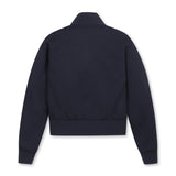 Half Zip-up Rib Sweatshirt | Women